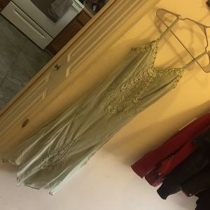 Mint green beaded dress